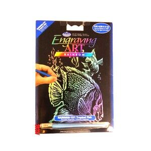 Engraving Art Rainbow Tropical Fish Rainmin-101 New 5x7 Foil ROYAL LANGNICKEL